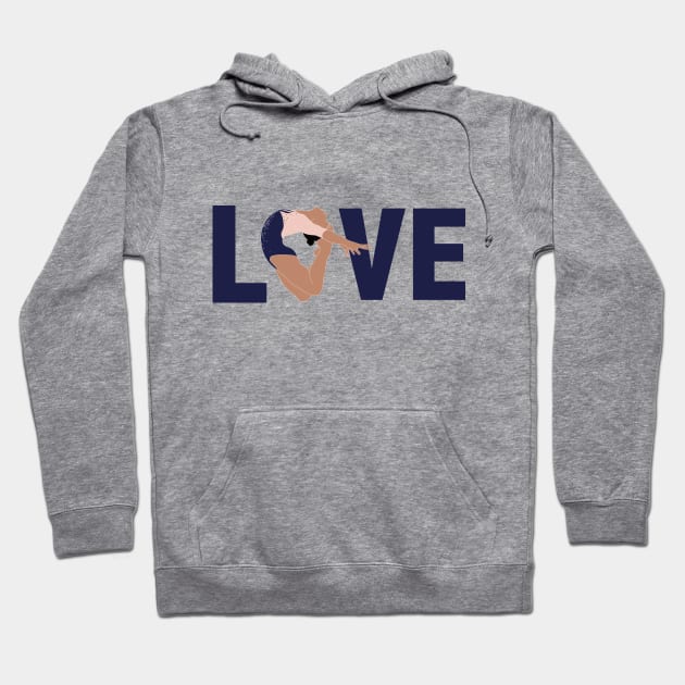 LOVE  - Gymnastics Hoodie by FlexiblePeople